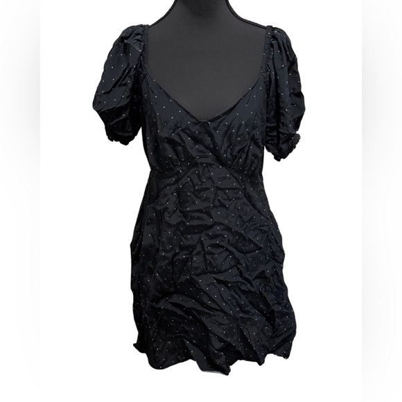 a new day Dresses & Skirts - a new day navy Mini Dress with Puff Sleeves
